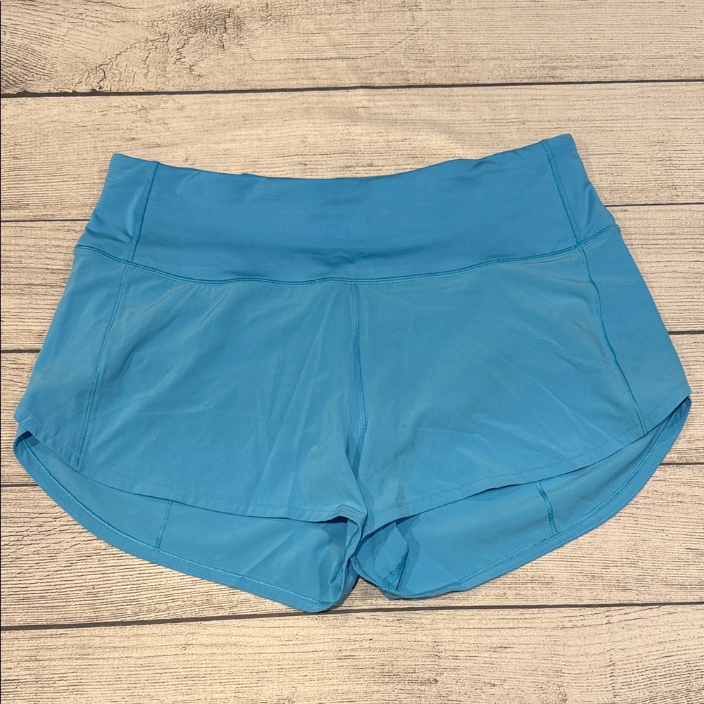 🍋Women’s Lululemon Speed Up High-Rise Lined Short 2.5" Size 10 turquoise W7BEXS🍋 - Picture 2 of 14